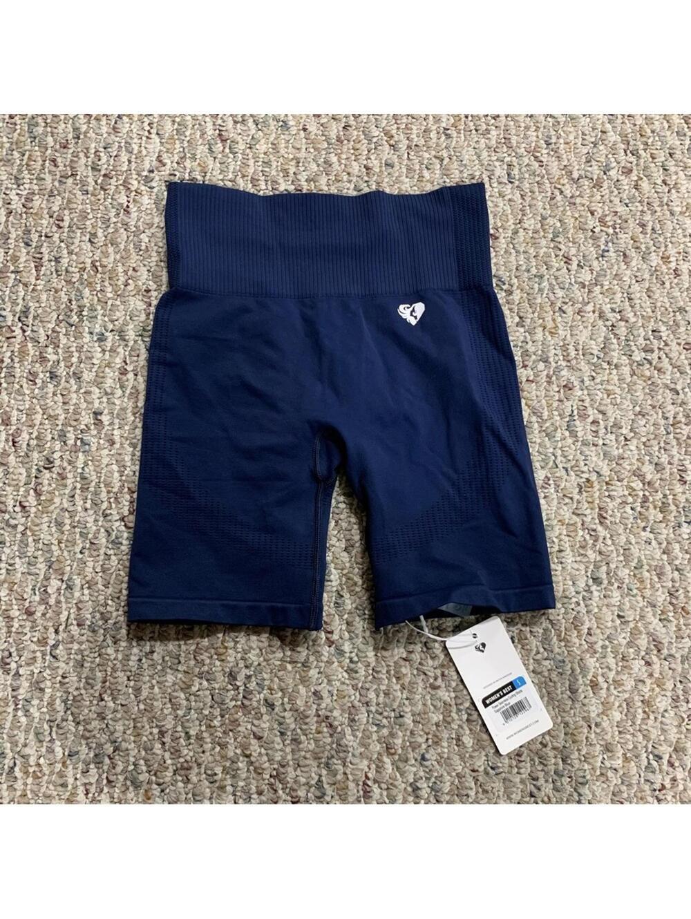 Women’s Best Power Seamless Cycling Shorts in Sapphire Blue - Size Small